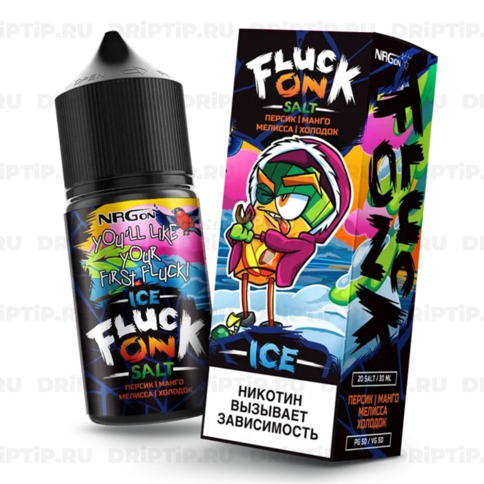 Жидкость Fluck On Salt - Персик Манго Мелисса