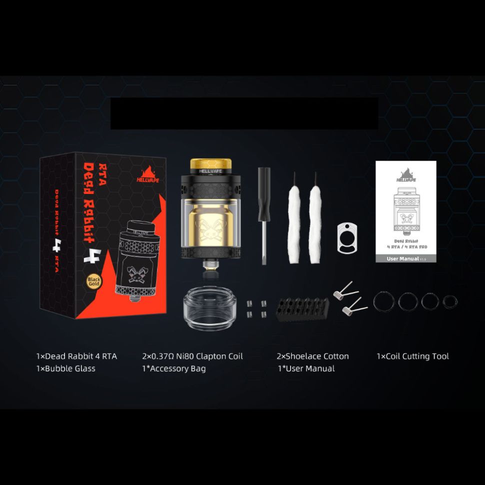 Hellvape Dead Rabbit 4 RTA - обслуживаемый бак
