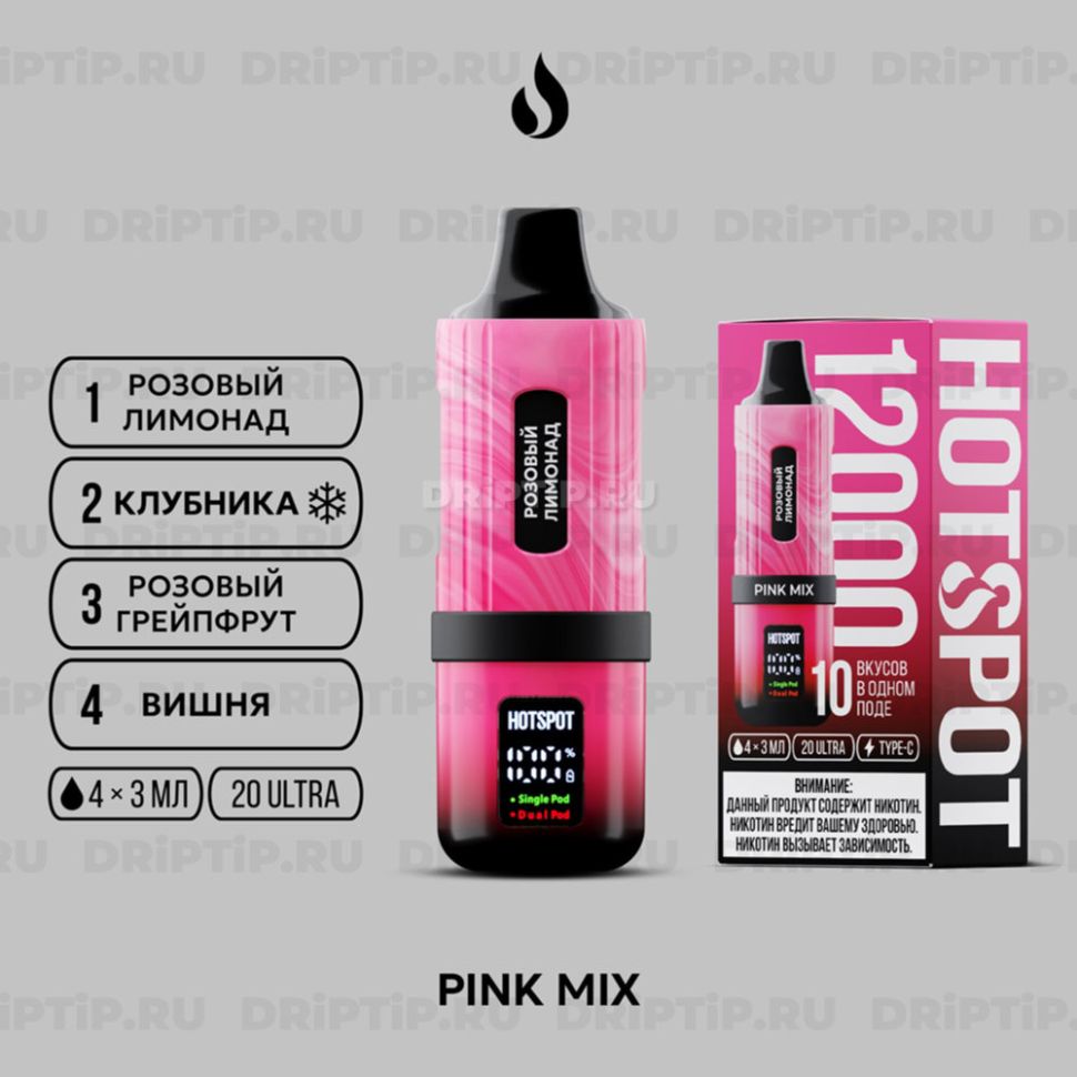 Hotspot 12000 - Pink Mix