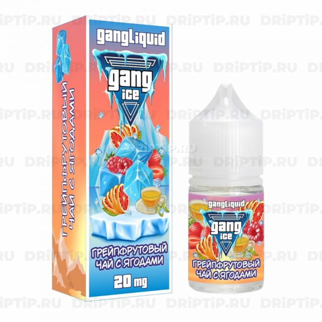 Жидкость Gang Ice Salt - Грейпфрутовый Чай Ягоды Жидкость Gang Ice Salt - Грейпфрутовый Чай Ягоды