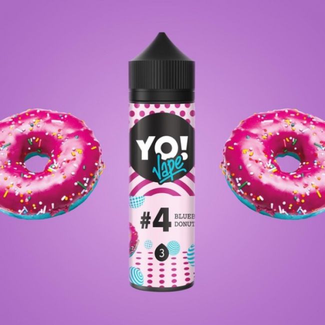 YO VAPE 100ml №4 Blueberry Donut 3mg