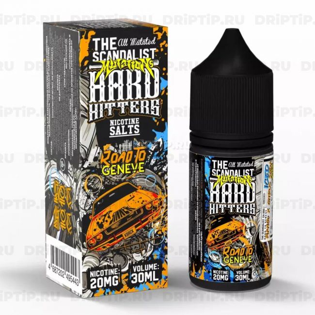 Жидкость The Scandalist Hard Hitters Salt - Road To Geneve Жидкость The Scandalist Hard Hitters Salt - Road To Geneve