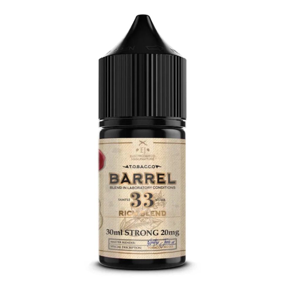 Жидкость ElectroJam Tobacco Barrel Salt - Rich Blend 33
