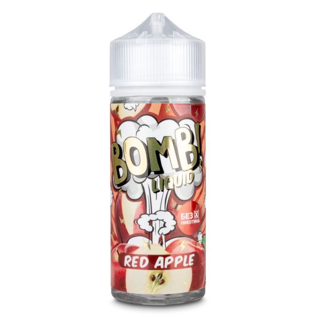 BOMB! Liquid Red Apple 0mg 120ml + никобустер BOMB! Liquid Red Apple 0mg 120ml + никобустер