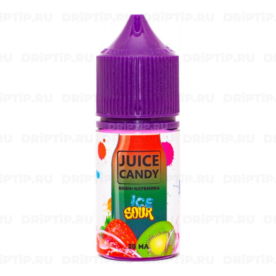 Juice Candy Ice Sour Salt - Конфета Киви Клубника