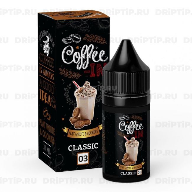 Жидкость Coffee-In - Flat White And Cookies 30ml 