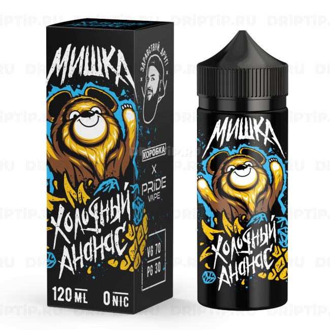 Жидкость Мишка - Холодный ананас 