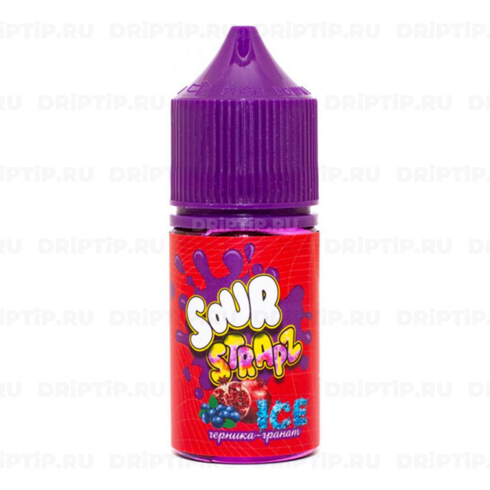 Sour Strapz Ice Sour Salt - Черника Гранат