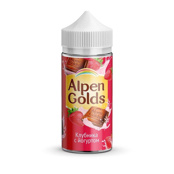 ALPEN GOLDS Мол. шоколад с клубникой и йогуртом 3mg 100ml ALPEN GOLDS Мол. шоколад с клубникой и йогуртом 3mg 100ml