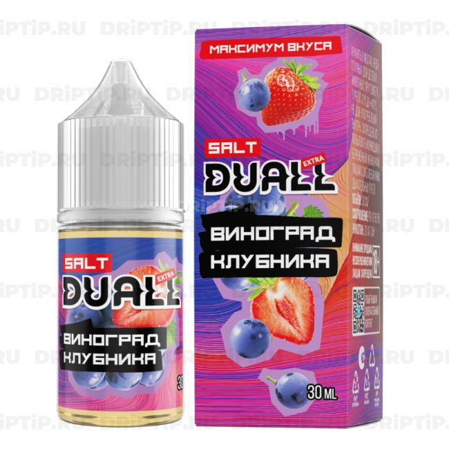 Жидкость Duall Salt Extra - Виноград Клубника Жидкость Duall Salt Extra - Виноград Клубника