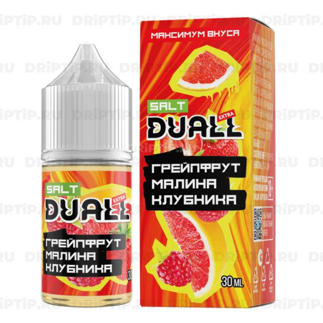 Жидкость Duall Salt Extra - Грейпфрут Малина Клубника Жидкость Duall Salt Extra - Грейпфрут Малина Клубника