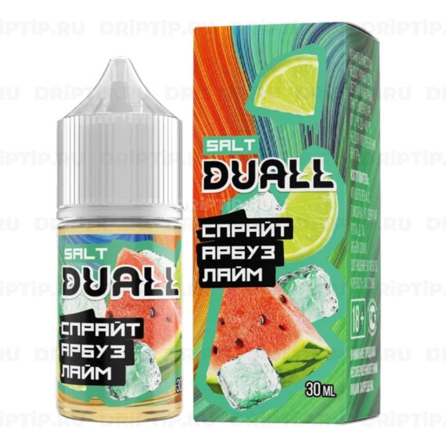 Жидкость Duall Salt - Спрайт Арбуз Лайм Жидкость Duall Salt - Спрайт Арбуз Лайм