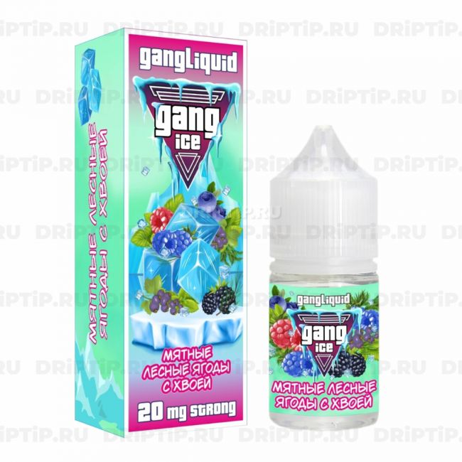 Жидкость Gang Ice Salt - Мятные Лесные Ягоды С Хвоей Жидкость Gang Ice Salt - Мятные Лесные Ягоды С Хвоей
