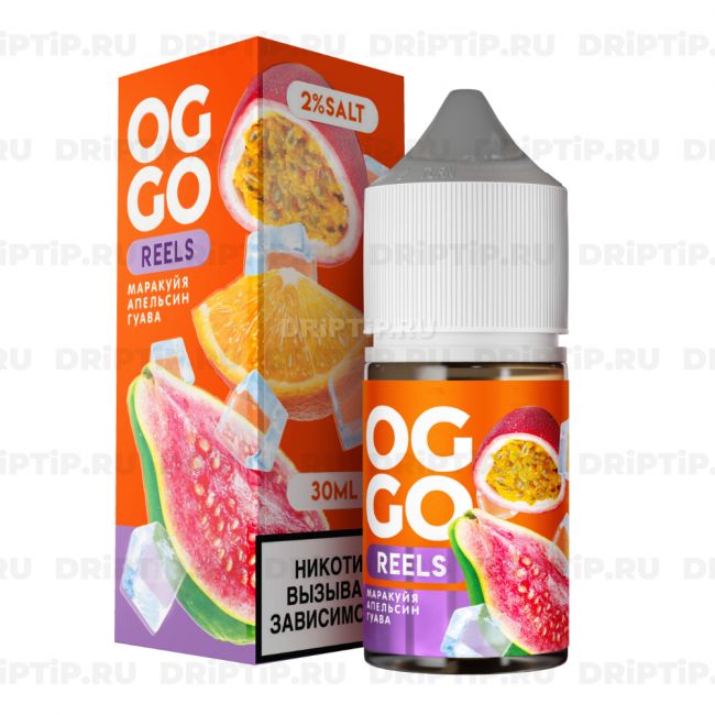 Жидкость Oggo Reels Salt - Маракуйя Апельсин Гуава Жидкость Oggo Reels Salt - Маракуйя Апельсин Гуава