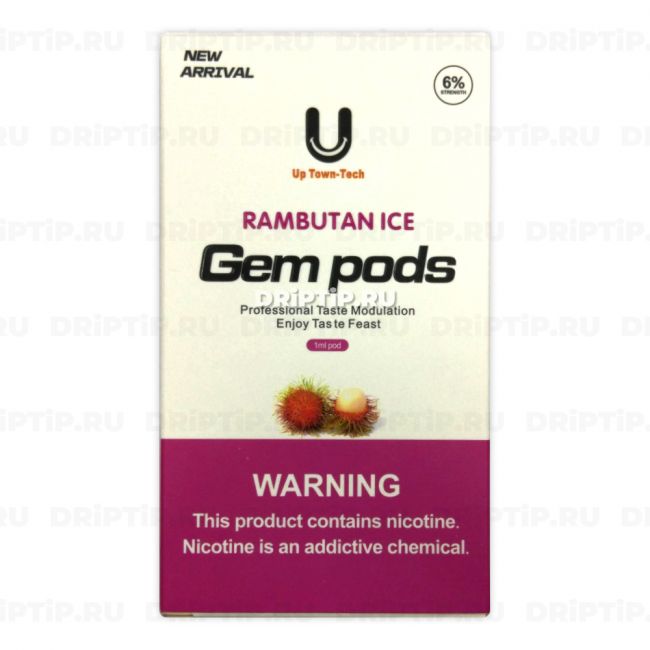Gem Pods for Juul - Рамбутан со льдом (Rambutan Iced) Gem Pods for Juul - Рамбутан со льдом (Rambutan Iced)