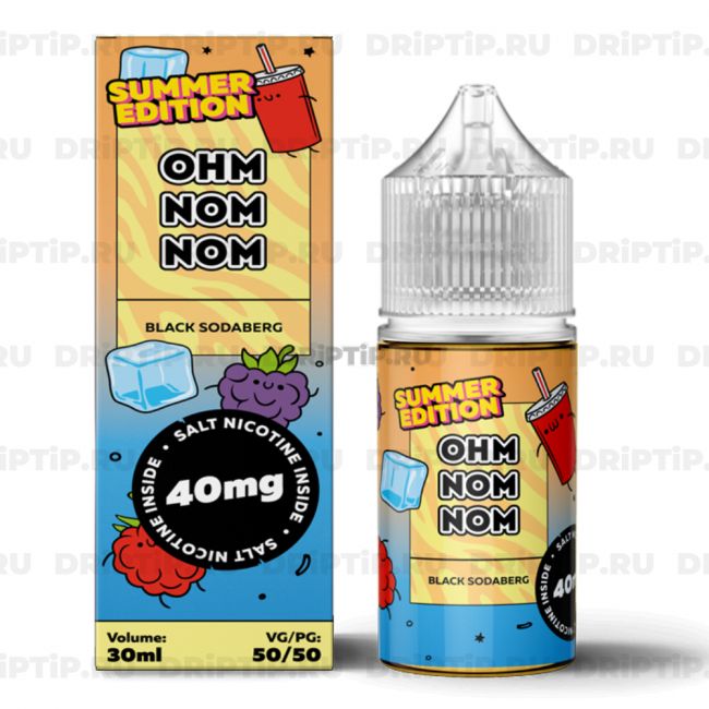 Ohm nom nom Summer Salt - Black Sodaberg Ohm nom nom Summer Salt - Black Sodaberg