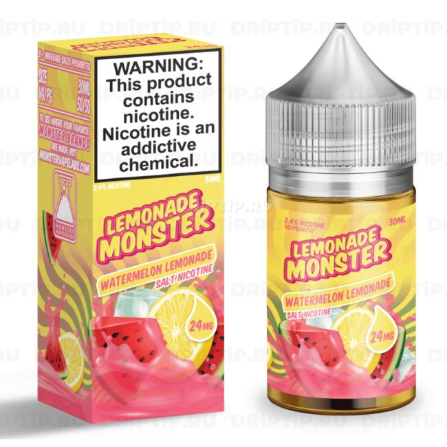 Жидкость Lemonade Monster Salt - Watermelon Lemonade 