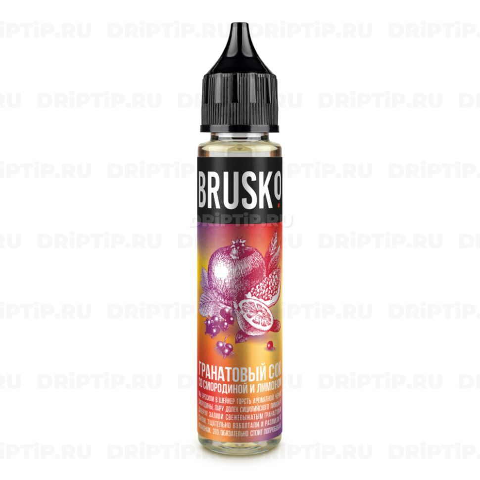 Жидкость Brusko Classic Nic - Гранатовый сок со смородиной и лимоном