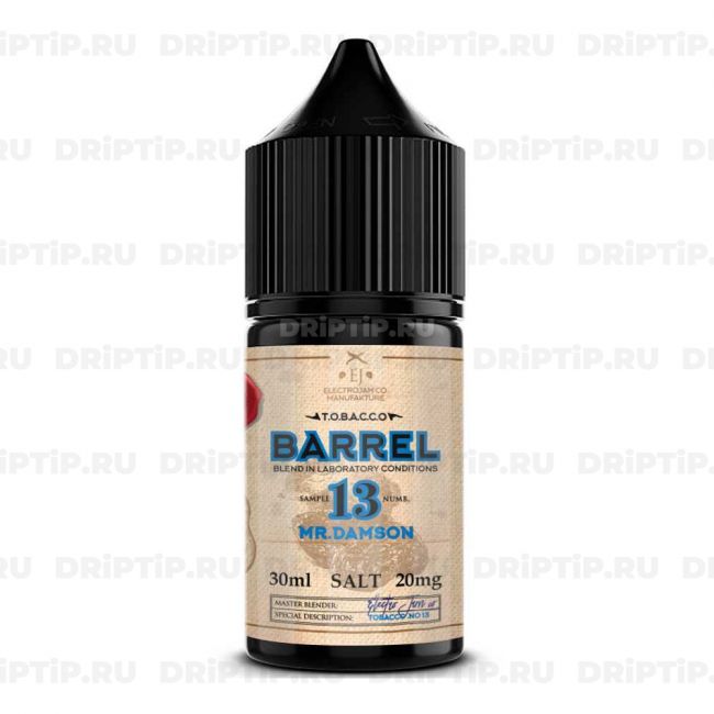 Жидкость ElectroJam Tobacco Barrel Salt - Mr. Damson 