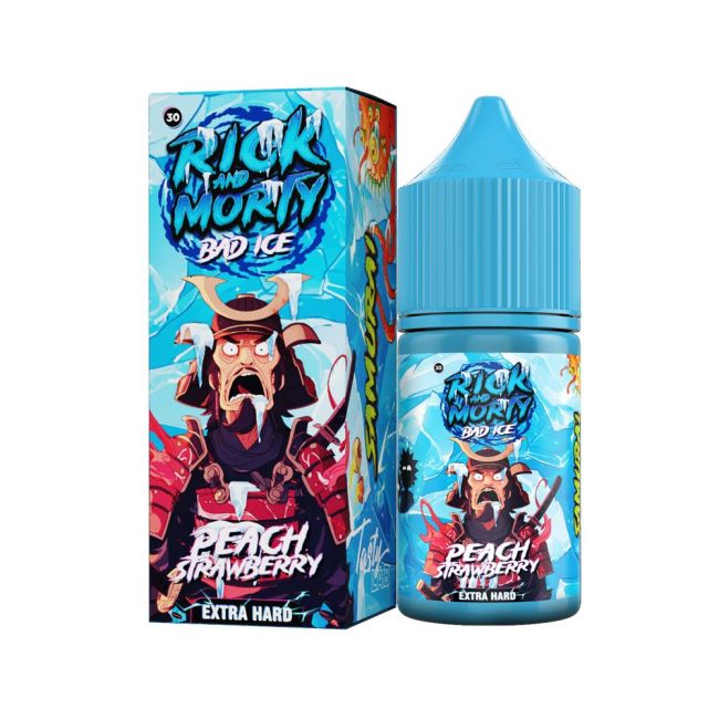 Жидкость Rick and Morty Salt Bad Ice - Персик Клубника Жидкость Rick and Morty Salt Bad Ice - Персик Клубника