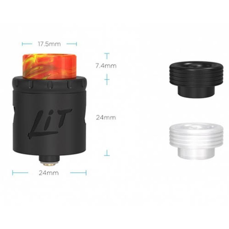 Lit RDA (клон) черный 24mm