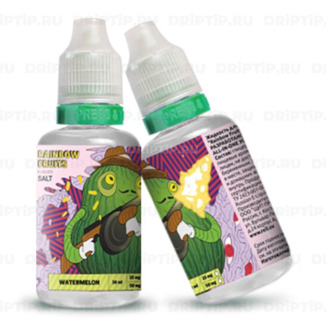 Жидкость Rainbow Fruits Salt - Watermelon 