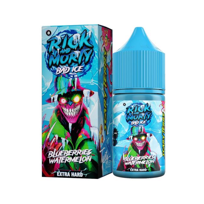 Жидкость Rick and Morty Salt Bad Ice - Черника Арбуз 