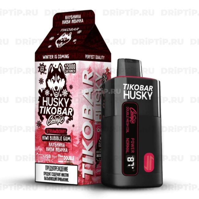 Husky Tikobar 12000 - Strawberry Kiwi Bubble Gum Husky Tikobar 12000 - Strawberry Kiwi Bubble Gum