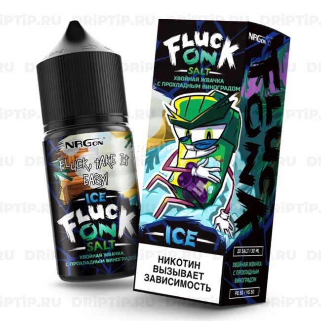 Fluck On Ice Salt - Хвойная Жвачка с Прохладным Виноградом Fluck On Ice Salt - Хвойная Жвачка с Прохладным Виноградом