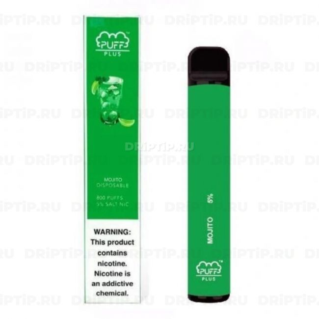 Одноразовая электронная сигарета Puff Bar Plus - Mojito Одноразовая электронная сигарета Puff Bar Plus - Mojito