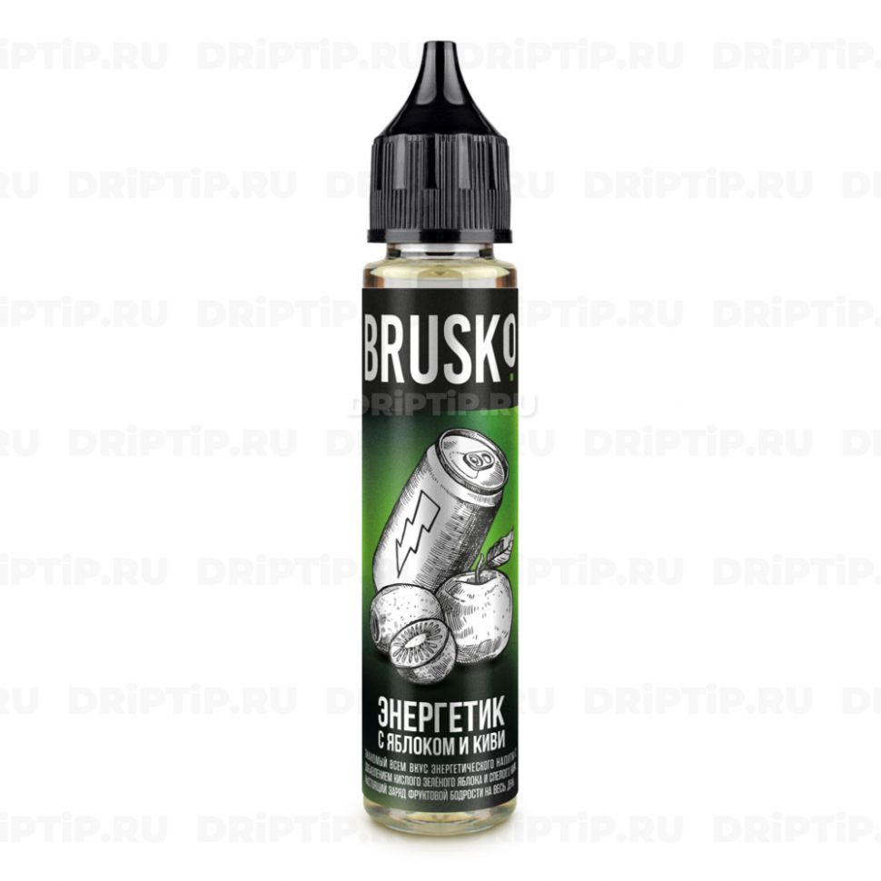 Жидкость Brusko Classic Nic - Энергетик с яблоком киви
