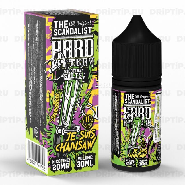 Жидкость The Scandalist Hard Hitters Salt - Je Suis Chainsaw Жидкость The Scandalist Hard Hitters Salt - Je Suis Chainsaw