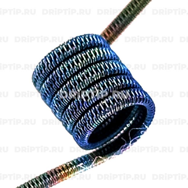 Staggered 2*025 кант, 2,5мм, 5 витков, 0.85 ом MTL Staggered 2*025 кант, 2,5мм, 5 витков, 0.85 ом MTL