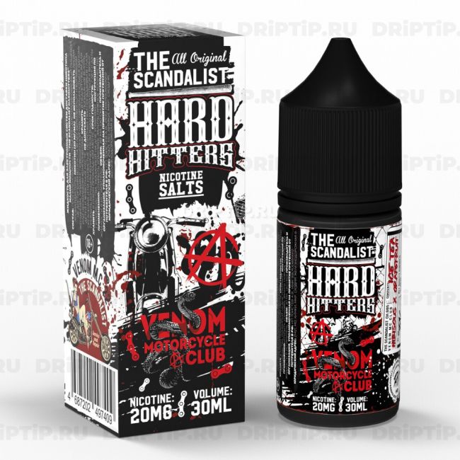 Жидкость The Scandalist Hard Hitters Salt - Venom Motorcycle Club Жидкость The Scandalist Hard Hitters Salt - Venom Motorcycle Club