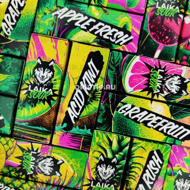 Жидкость Laika Sour Salt - Acid kiwi Жидкость Laika Sour Salt - Acid kiwi