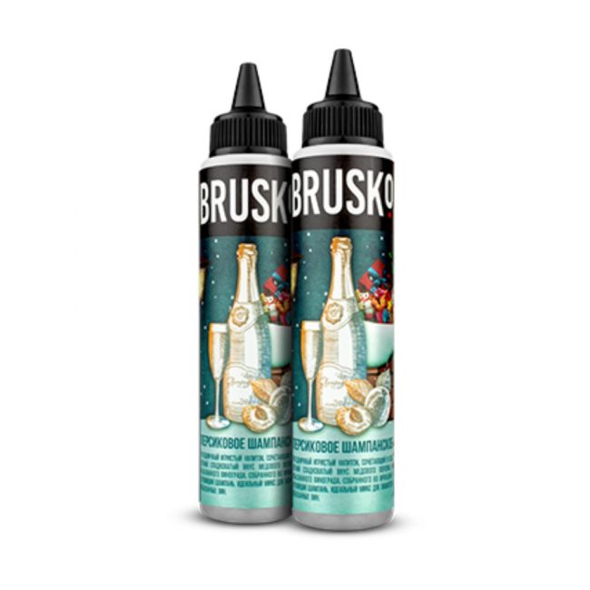 Жидкость Brusko - Персиковое шампанское 