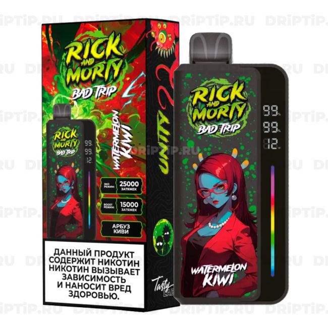 Rick and Morty Bad Trip 25000 - Арбуз Киви Rick and Morty Bad Trip 25000 - Арбуз Киви