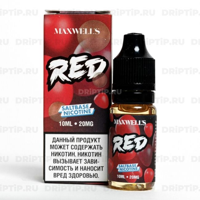 Жидкость Maxwells Salt - Red 10ml Жидкость Maxwells Salt - Red 10ml