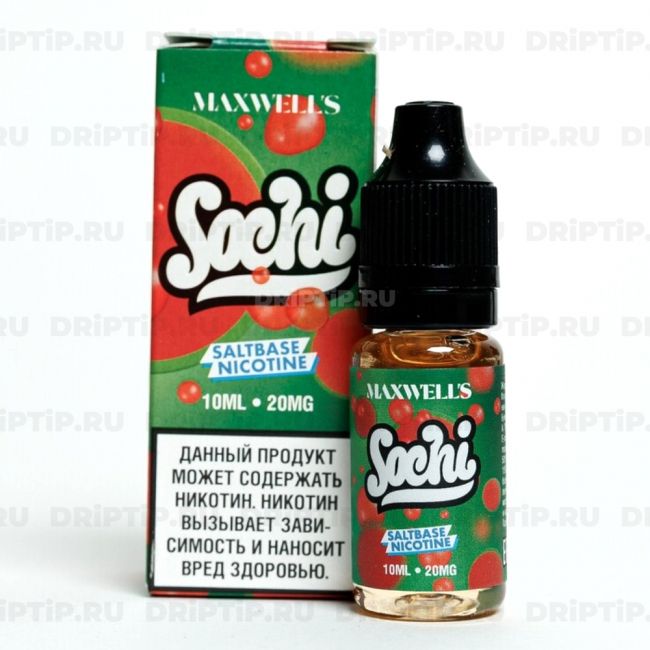 Жидкость Maxwells Salt - Sochi 10ml Жидкость Maxwells Salt - Sochi 10ml