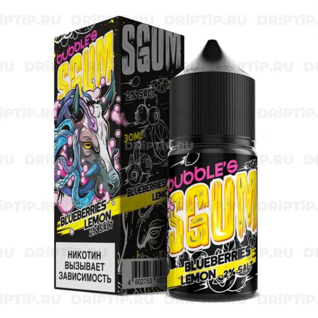 Bubbles SGUM Salt - Черничная Жвачка С Лимоном Bubbles SGUM Salt - Черничная Жвачка С Лимоном