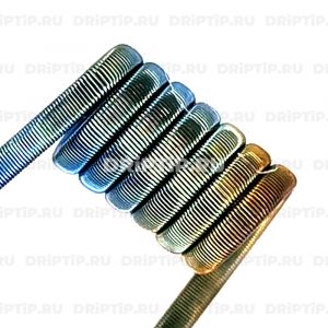 Fused Clapton 2*0,4SS+0,1NiCr, 3 мм, 7 витков, 0.13 ом Плата Fused Clapton 2*0,4SS+0,1NiCr, 3 мм, 7 витков, 0.13 ом Плата