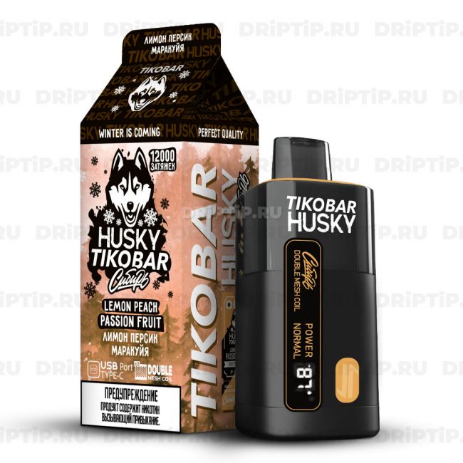 Husky Tikobar 12000 - Lemon Peach Passion Fruit Husky Tikobar 12000 - Lemon Peach Passion Fruit