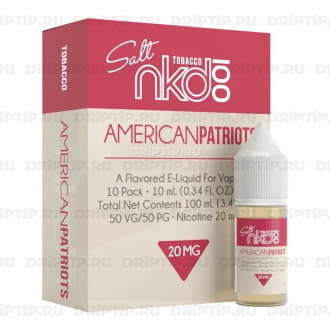 Жидкость Naked 100 Tobacco Salt - American Patriots Жидкость Naked 100 Tobacco Salt - American Patriots