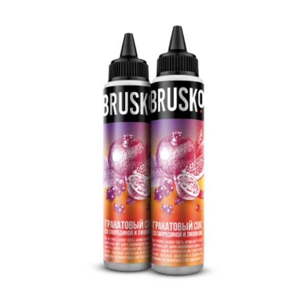 Жидкость Brusko - Гранатовый сок со смородиной и лимоном Жидкость Brusko - Гранатовый сок со смородиной и лимоном