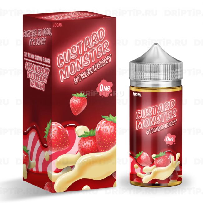 Жидкость Custard Monster - Strawberry Жидкость Custard Monster - Strawberry
