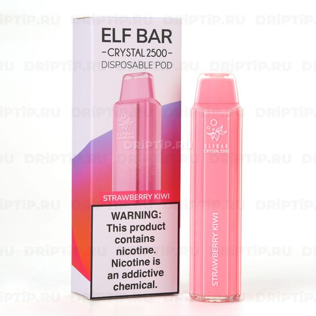 Elf Bar Crystal 2500 - Strawberry Kiwi Elf Bar Crystal 2500 - Strawberry Kiwi