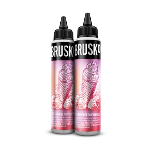 Жидкость Brusko - Клубничное мороженое 