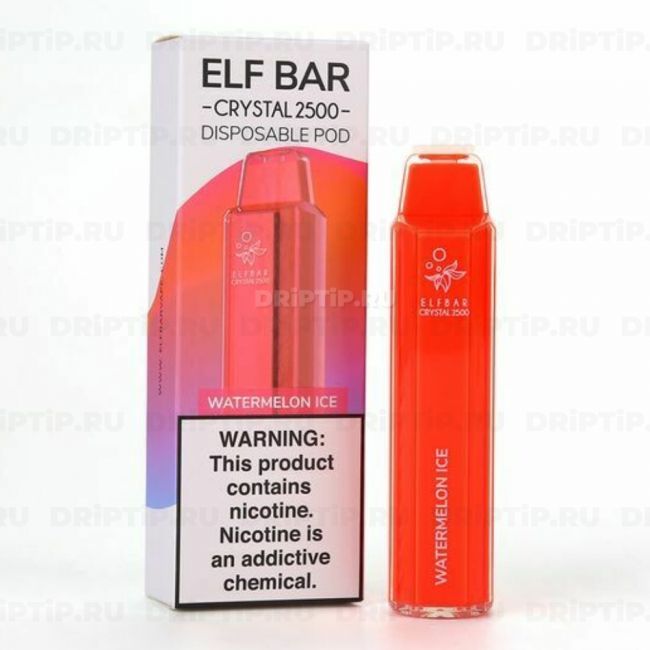 Elf Bar Crystal 2500 - Watermelon Ice Elf Bar Crystal 2500 - Watermelon Ice